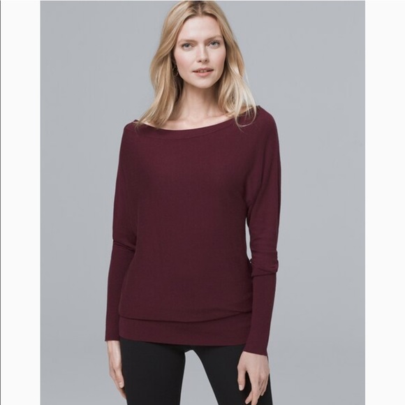 White House Black Market Sweaters - White House Blck Market Asymmetrical Tunic Sweater